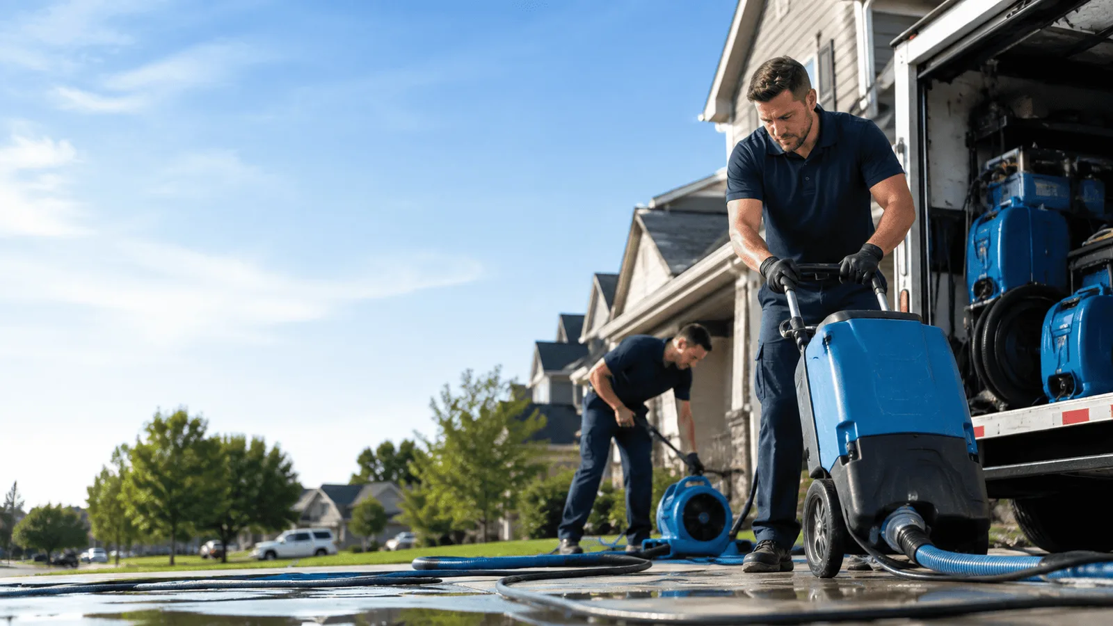 Dehumidification being performed in Lineville, IA